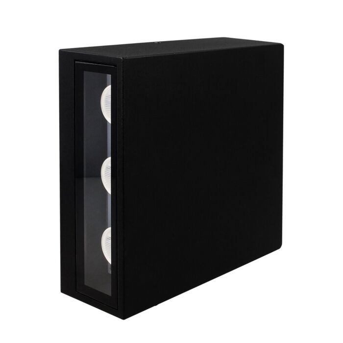 LED wandlamp Akerson up and down zwart 6W 3000K IP54