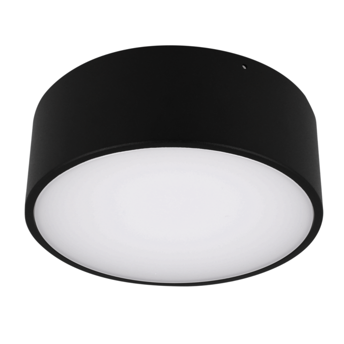 Appal pantoffel brandwond LED plafondlamp Hillsand zwart 6W 3000K IP65 | LEDdirect.nl