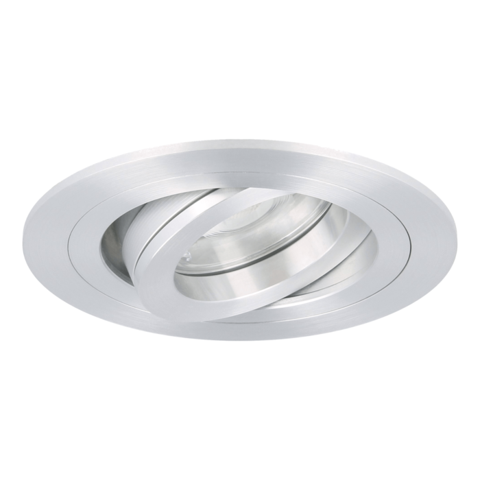 LED inbouwspot Argenta rond 7W 2700K aluminium IP65 dimbaar kantelbaar