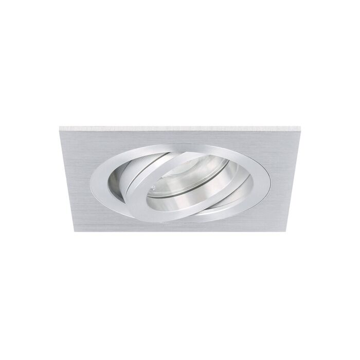 LED inbouwspot Cantello vierkant 7W 2700K aluminium IP65 dimbaar kantelbaar