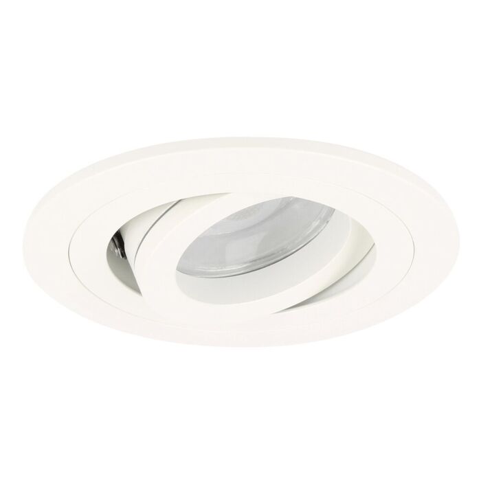 LED inbouwspot Argenta rond 7W 2700K wit IP65 dimbaar kantelbaar