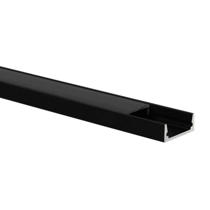 Set: Ledprofiel, 100cm profiel voor ledstrips, aluminium ledprofiel LT4