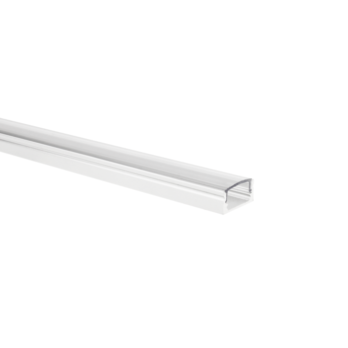 LED strip profiel Potenza wit laag 5m (2 x 2,5m) incl. transparante afdekkap