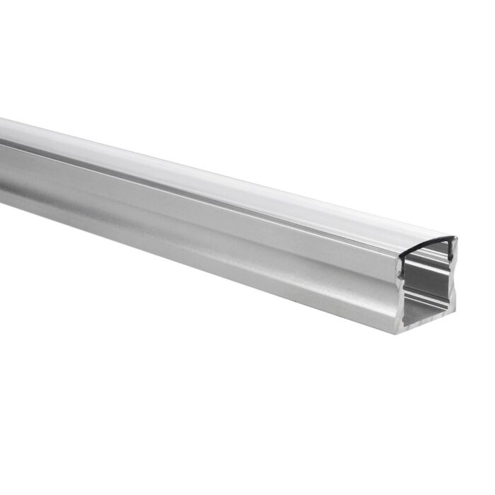 LED strip profiel Potenza aluminium hoog 1m incl. transparante afdekkap