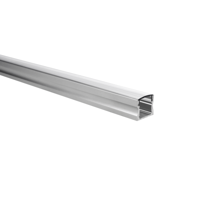 LED strip profiel Potenza aluminium hoog 5m (2 x 2,5m) incl. transparante afdekkap