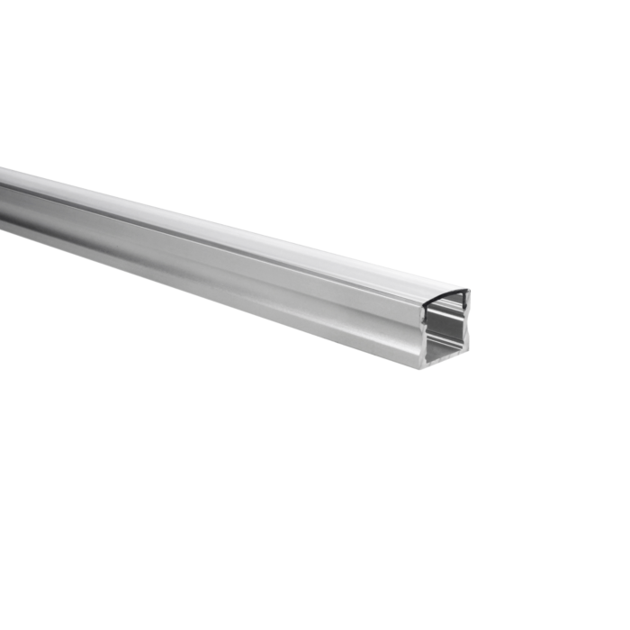 Inactief doneren worm Led strip profiel Potenza opbouw hoog 5 meter incl transparante afdekkap
