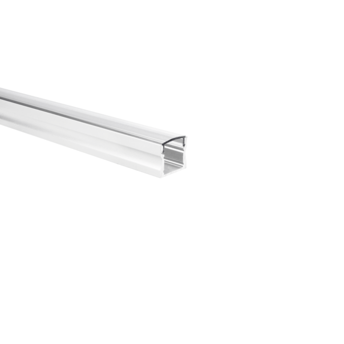 LED strip profiel Potenza wit hoog 5m (2 x 2,5m) incl. transparante afdekkap