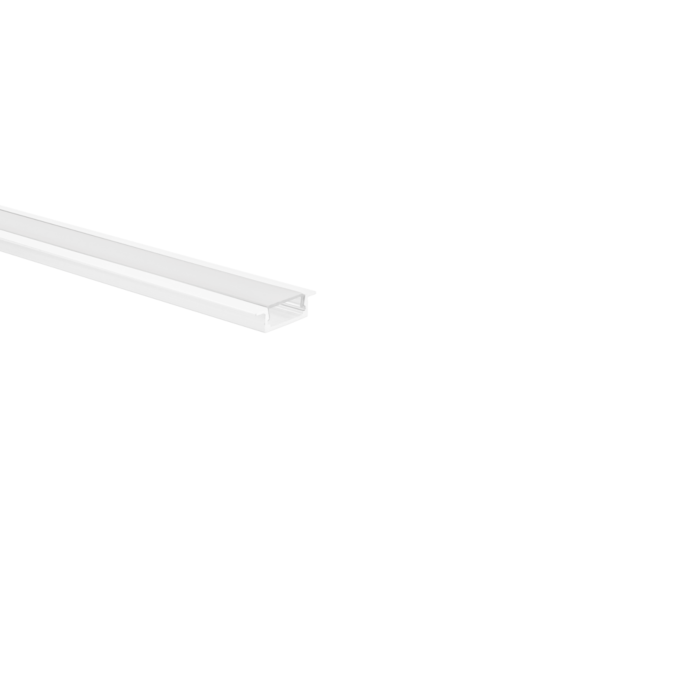 LED strip profiel Matera wit laag 5m (2 x 2,5m) incl. melkwitte afdekkap