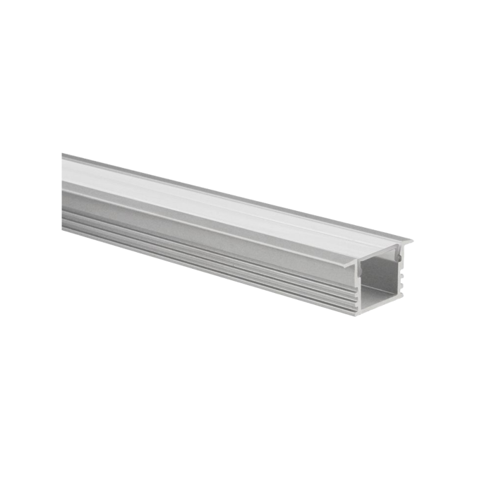 LED strip profiel Matera aluminium hoog 5m (2 x 2,5m) incl. transparante afdekkap