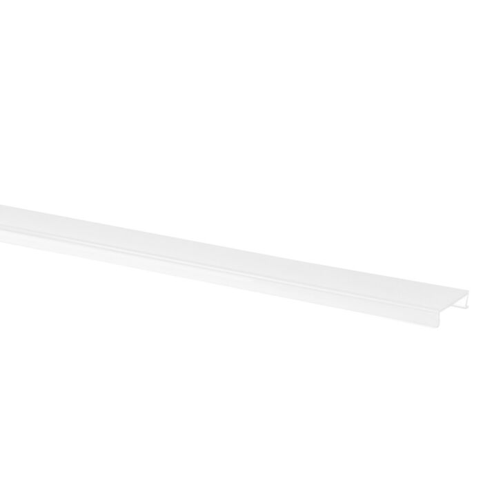 Afdekkap melkwit Felita en Matera LED strip profiel 1 x 2,5m