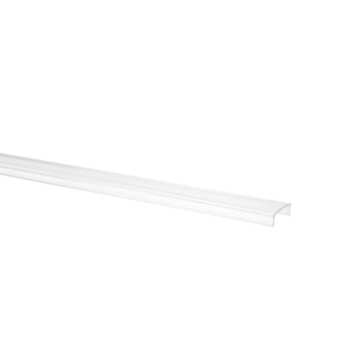 Afdekkap transparant Potenza en Tarenta LED strip profiel 2 x 2,5m