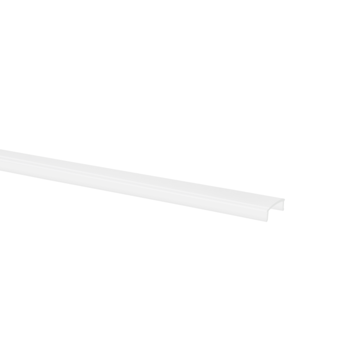 Afdekkap melkwit Potenza en Tarenta LED strip profiel 1m