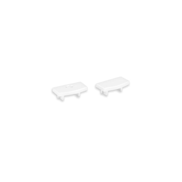 End caps wit voor ledstrip profiel Potenza laag
