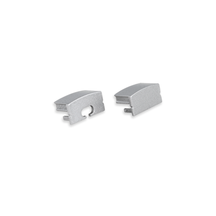 End caps grijs voor ledstrip profiel Senisa