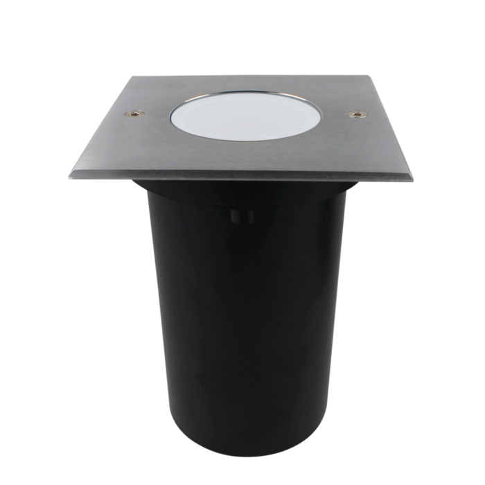 Grondspot Alexis GU10 RVS IP67 vierkant melkwit glas