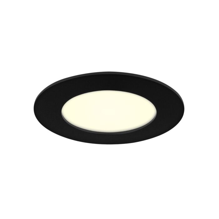 LED Downlight Premium Line 12cm zwart 9W 3000K IP44 dimbaar