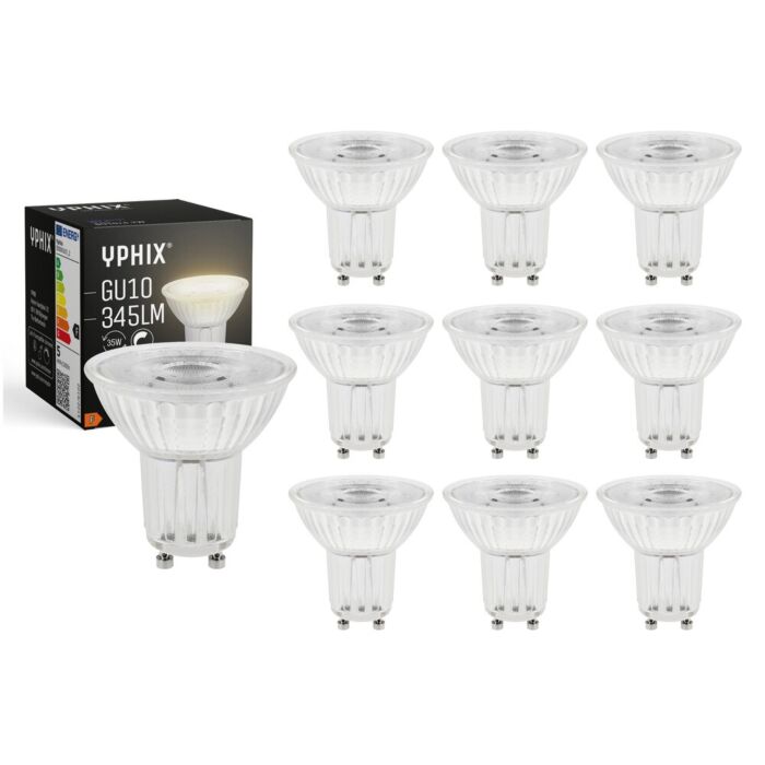 GU10 LED lamp Izar 36° 4,7W 2700K dimbaar voordeelbundel 10 stuks