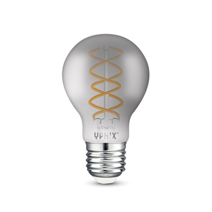 E27 LED filament lamp Atlas A60 smokey 4,9W 1800K dimbaar