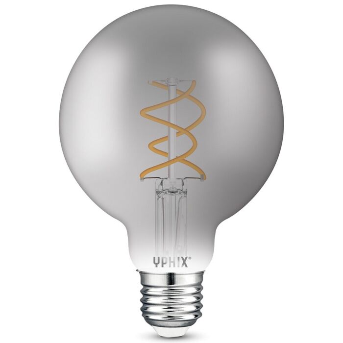 E27 LED lamp filament Atlas G95 smokey 4,9W 1800K dimbaar