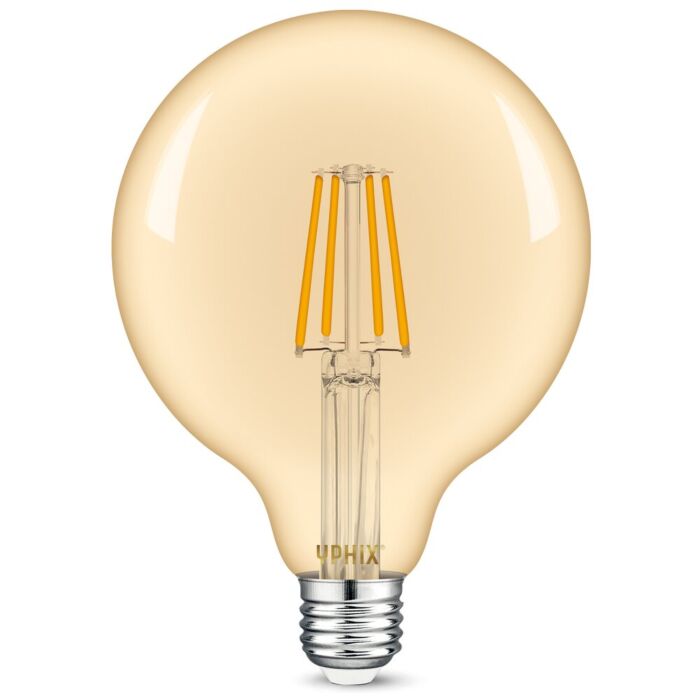 E27 LED filament lamp Atlas G125 gold 4W 1800K dimbaar