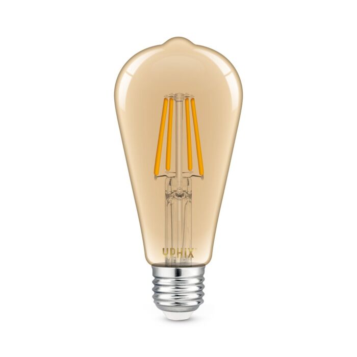 E27 LED filament lamp Edison Atlas ST64 amber 4W 1800K dimbaar