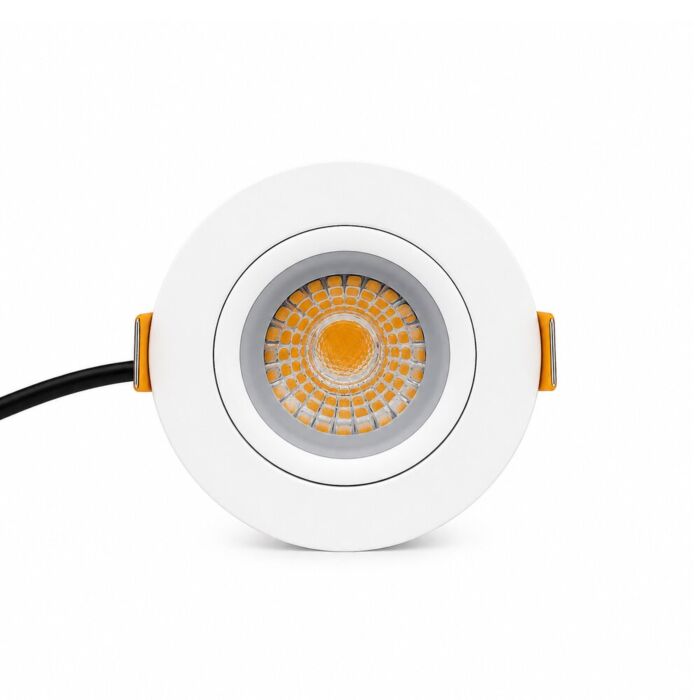 LED inbouwspot Parma Wit 6W 495 lumen | dimbaar en kantelbaar | extra warm wit | IP54