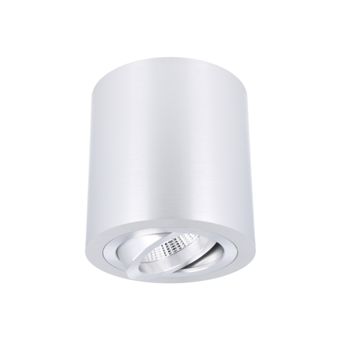 Opbouwspot Roma aluminium rond kantelbaar